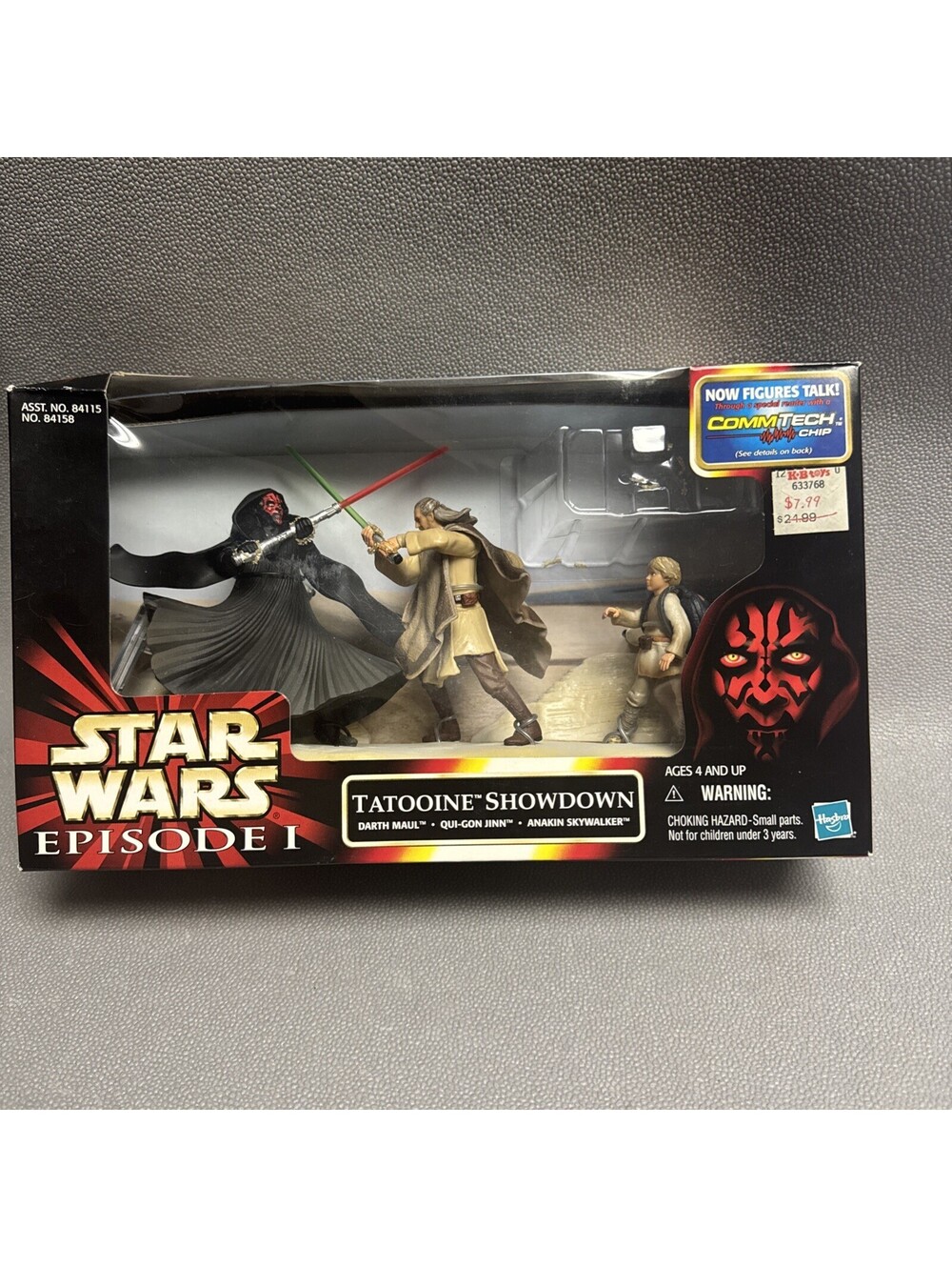 Star Wars Episode 1 TATOOINE SHOWDOWN  Darth Maul~Qui Gon Jinn & Anakin Commtech